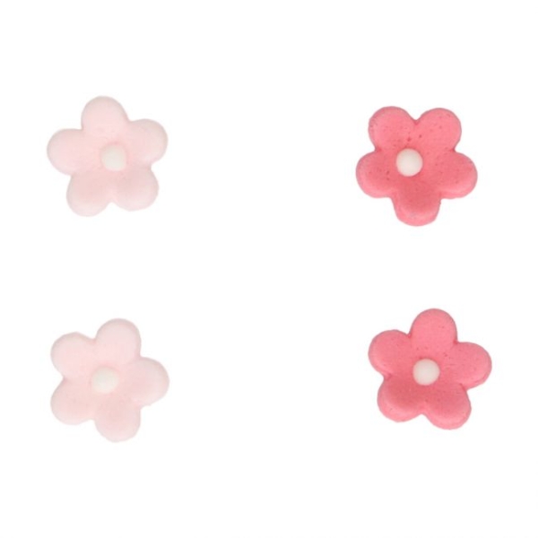 Zucker Dekoration - Mini Blumen Mix - Rosa